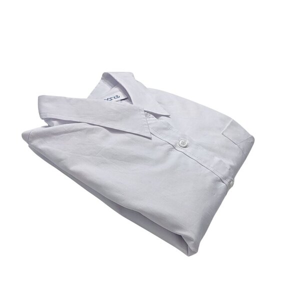 NWOT PARKE White Bubble Down Cropped Blouson Poplin Shirt Boho Normcore Size L - Picture 10 of 10